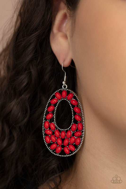 Beaded Shores - Red - 109